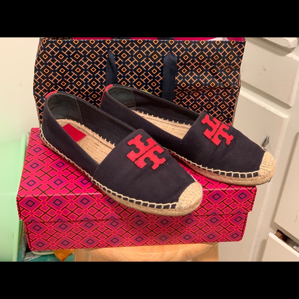 Poppy logo Espadrille Flat Tory Burch